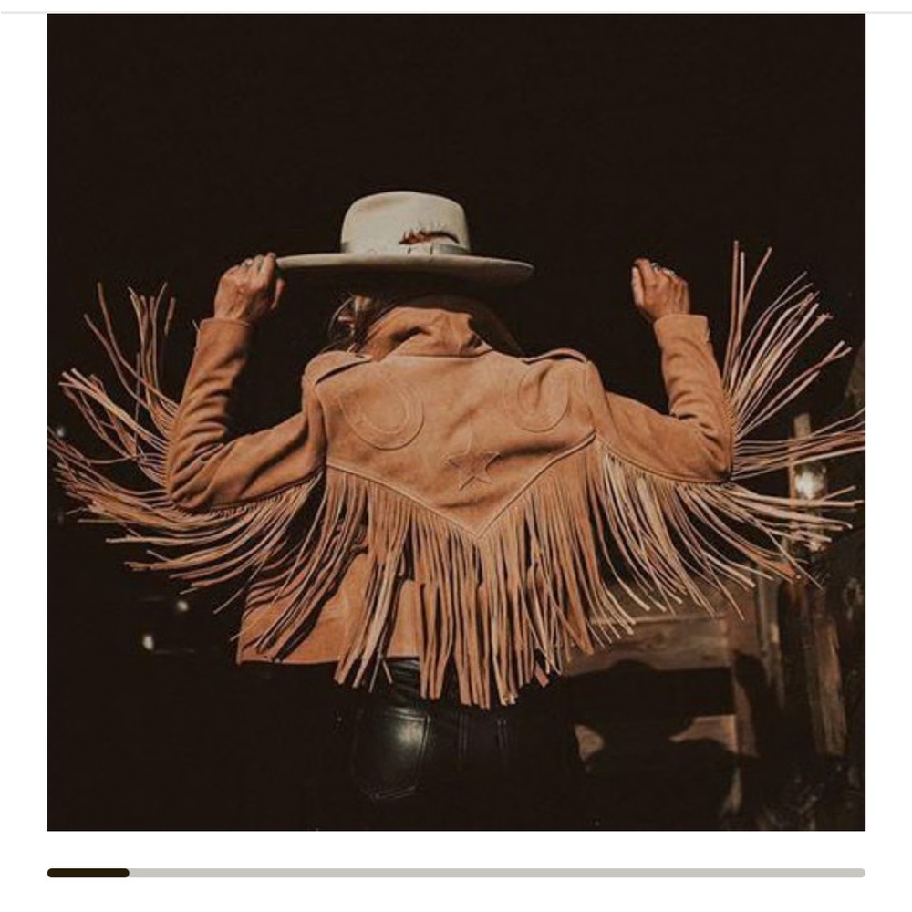 Carmel Suede Western Jacket with Silver Hardware